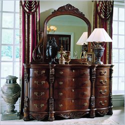 Pulaski Edwardian Triple Dresser and Mirror Set