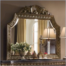 Pulaski Del Corto Mirror with Gold Dry-Brushing