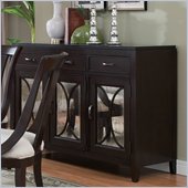 Pulaski Plaza Square Buffet with Laminated Black Granite Top