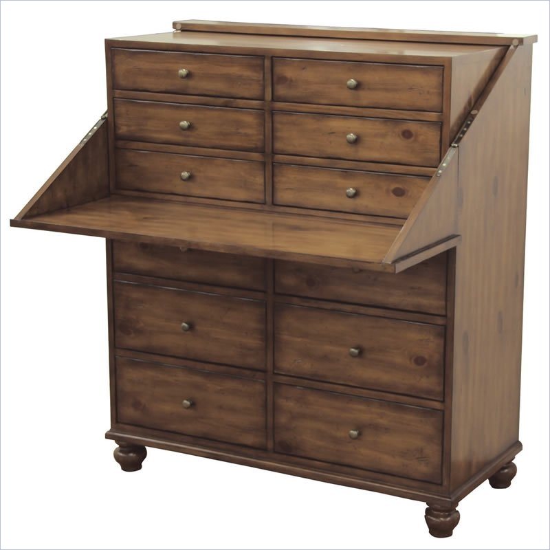 Pulaski Accents Rustic Chic Work Center Desk