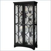 Pulaski Two Front Doors Curio in Oxford Black