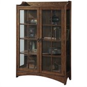 Pulaski Two Front Doors Bookcase Curio in Bennet