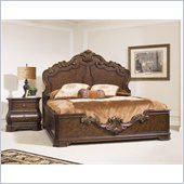 Pulaski Wellington Manor Panel Bed 3 Piece Bedroom Set in Cherry