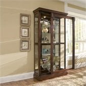 Pulaski Medallion Cherry Curio Cabinet