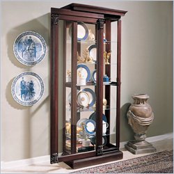 Pulaski Ridgewood Cherry Curio Cabinet