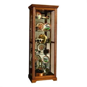 Pulaski Golden Oak III 80 Inch Tall Curio Cabinet