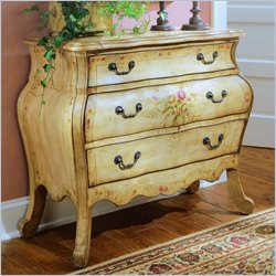 Pulaski 3 Drawer Bombe Accent Chest in Bouquet Finish