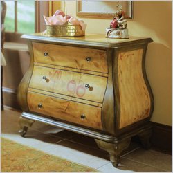 Pulaski 3 Drawer Bombe Accent Chest in Orchard Finish