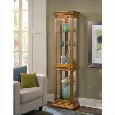 Pulaski Estate Curio Cabinet in Oak