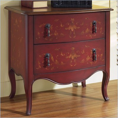 Pulaski 2 Drawer Accent Chest in Scarlet Finish
