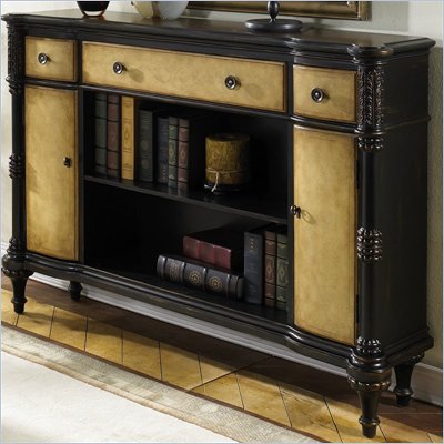 Pulaski Accents Hall Cabinet in Ebony Cream