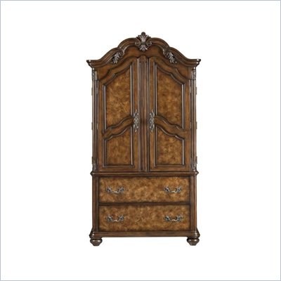 Pulaski Ashton Park Collection Armoire Base and Deck in Cherry Finish