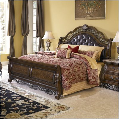 Pulaski Birkhaven Sleigh Bed in Mocha Finish