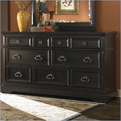 Pulaski Brookfield 9 Drawer Dresser in Ebony Finish