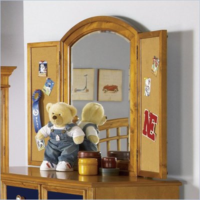 Pulaski Build-A-Bear Bearrific Kids Arched Dressing Mirror in Cocoa