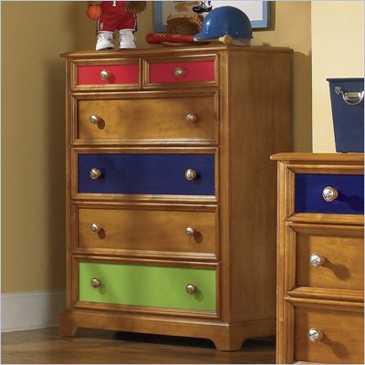 Pulaski Build-A-Bear Bearrific Kids 6 Drawer Chest in Cocoa Finish