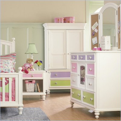 Pulaski Build-A-Bear Pawsitively Yours Kids Dressing Mirror in Vanilla