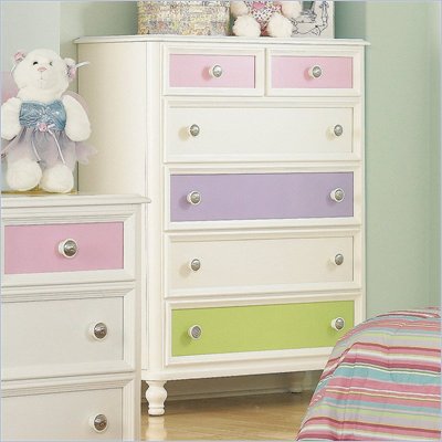 Pulaski Build-A-Bear Pawsitively Yours Kids 6 Drawer Chest in Vanilla Finish