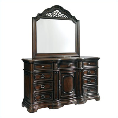 Pulaski Cassara Dresser and Mirror Set