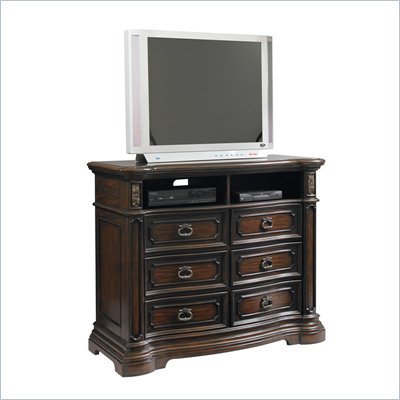 Pulaski Cassara Media Chest in Cordovan Finish