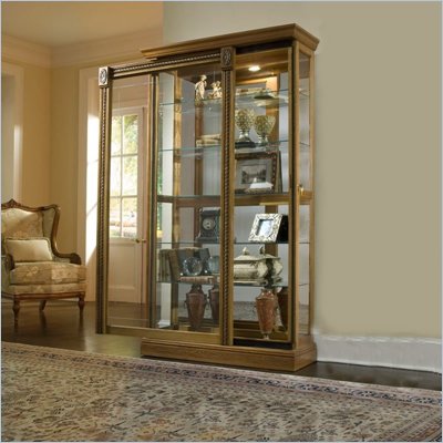 Pulaski Estate Oak Curio Cabinet