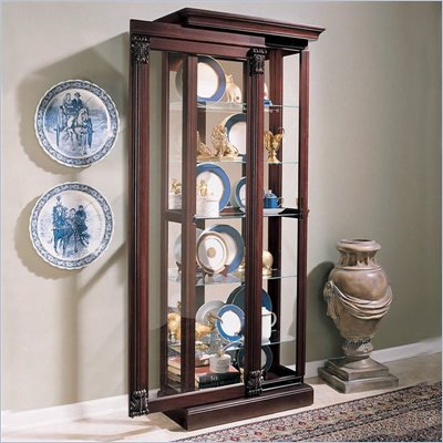 Pulaski Ridgewood Cherry Curio Cabinet