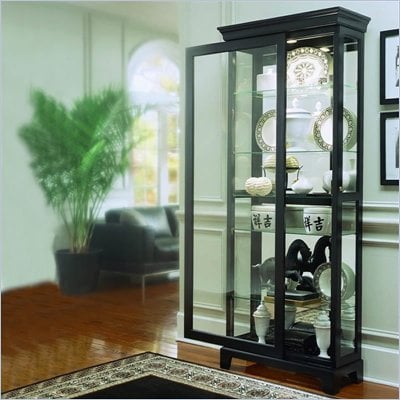Pulaski Oxford Black Curio Cabinet