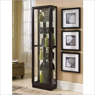 Pulaski Chocolate Cherry II 21 Inch Wide Curio Cabinet
