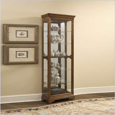 Pulaski Curio Cabinet in Meadow Oak
