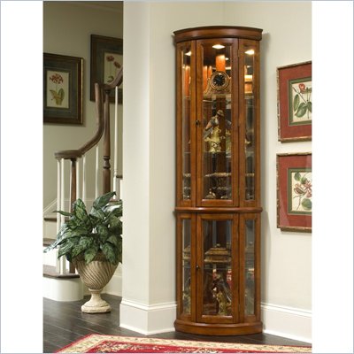 Pulaski Edwardian II Corner Curio Cabinet 