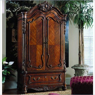 Pulaski Edwardian Antique Wood TV Armoire