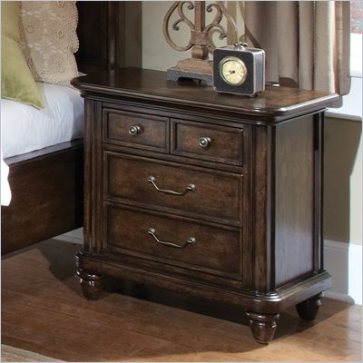 Pulaski Saddle Ridge Nightstand in Aged Pecan Finish