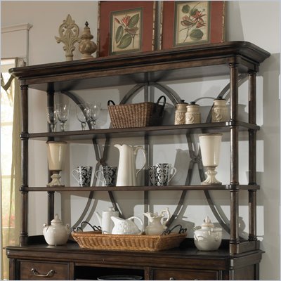 Pulaski Saddle Ridge Hutch in Aged Pecan