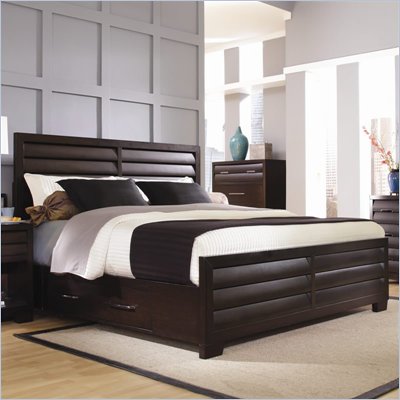 Pulaski Tangerine 330 Panel Storage Bed in Sable Finish
