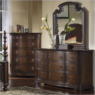 Pulaski Toscano Vialetto Triple Dresser with Mirror