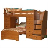 Berg Furniture Sierra Space Saver Twin Over Twin Bunk Bed