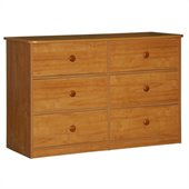 Berg Furniture 6 Drawer Double Dresser