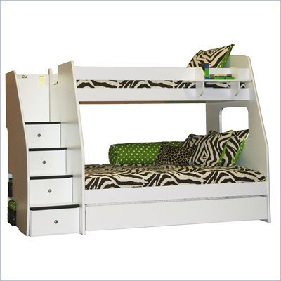 Berg Furniture Enterprise Lofts Twin Over Full Bunk Bed