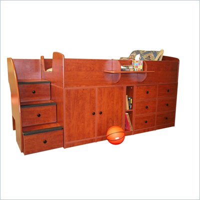 Berg Furniture Sierra Captain's Bed with Storage Drawers