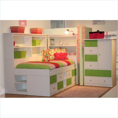 Berg Furniture Sierra Twin Size Low Jr. Captain's Bed