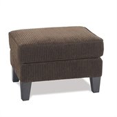 Avenue Six Sierra Collection Rectangular Ottoman in Brown