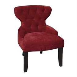 Avenue Six Curves Hourglass Chair in Vintage Grenadine