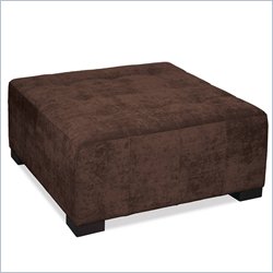 Avenue Six Detour Tufted Ottoman in Vintage Chocolate Furniture Living Room Ottomans Avenue Six 362845