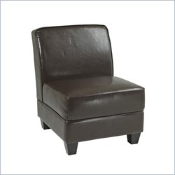 Avenue Six Milan Chair in Espresso Bonded Leather
