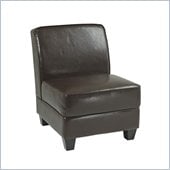Avenue Six Milan Chair in Espresso Bonded Leather