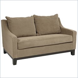 Avenue Six Regent Love Seat in Easy Brownstone