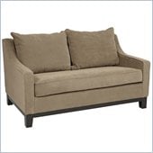 Avenue Six Regent Love Seat in Easy Brownstone
