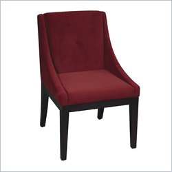 Avenue Six Curves Willow Chair in Brushed Wine