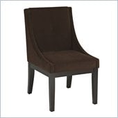 Avenue Six Curves Willow Chair in Brushed Chocolate