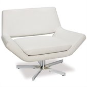 Avenue Six Yield 41 Inch Wide Swivel Chair in White
